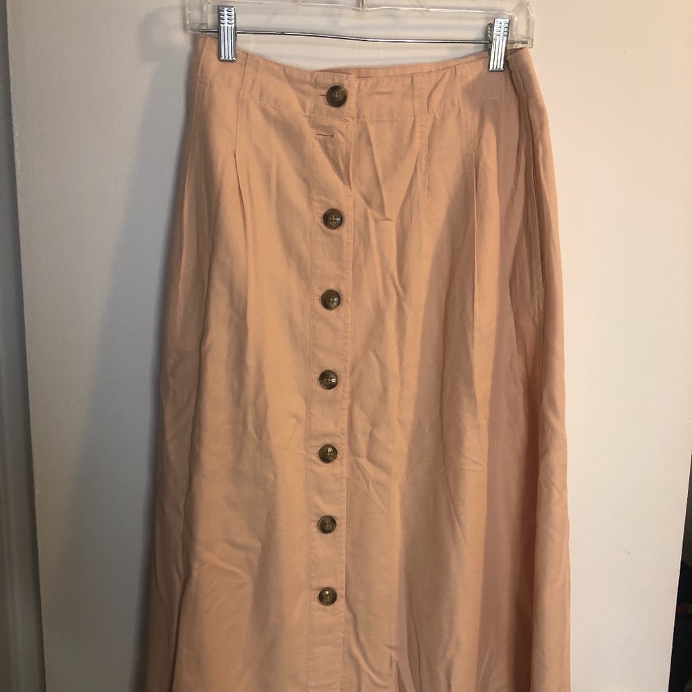 Madewell Button Front Skirt